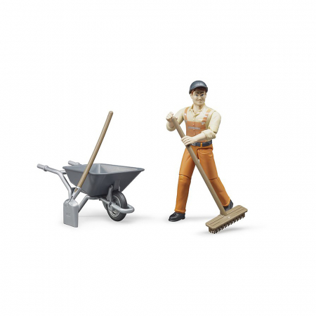 Jucarii de rol - Bruder - Figurina Muncitor Municipal