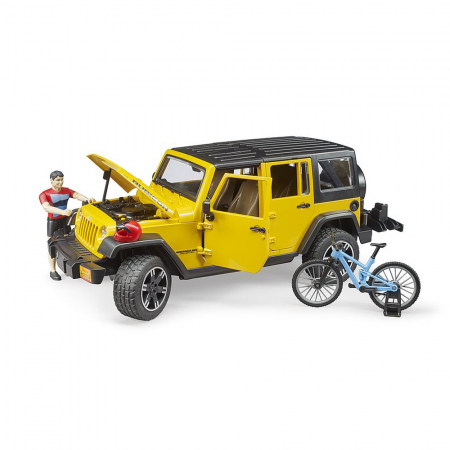 Bruder - Jeep Wrangler Unlimited Rubicon Cu Bicicleta Si Ciclist [5]