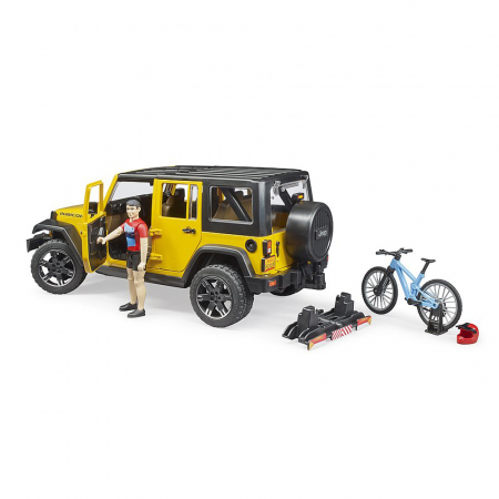 Bruder - Jeep Wrangler Unlimited Rubicon Cu Bicicleta Si Ciclist [1]