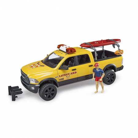 Vehicule - Bruder - Masina Lifeguard Ram 2500 Cu Figurina Si Caiac