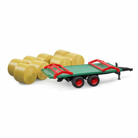 Bruder - Remorca Transport Baloti Cu 8 Baloti Rotunzi [2]