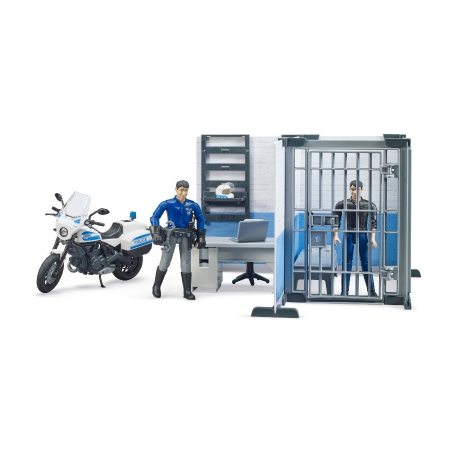 Bruder - Statie De Politie Cu Motocicleta [1]