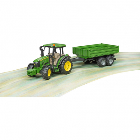 Bruder - Tractor John Deere 5115M Cu Remorca Basculabila [5]
