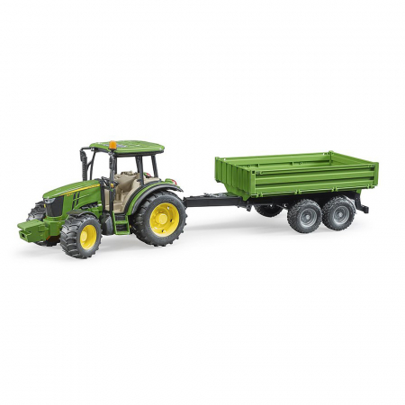 Bruder - Tractor John Deere 5115M Cu Remorca Basculabila [6]