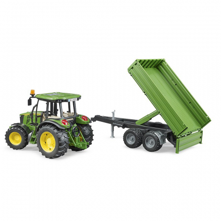 Bruder - Tractor John Deere 5115M Cu Remorca Basculabila [7]