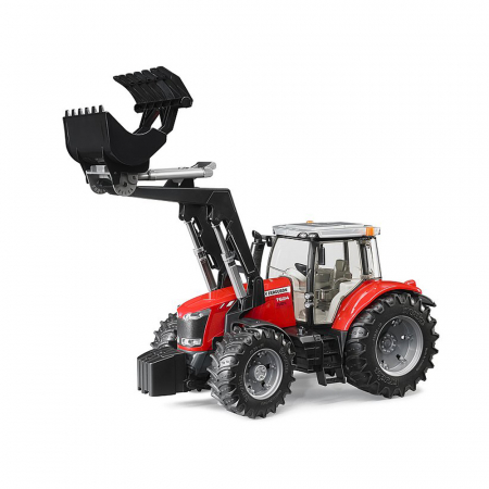 Jucarii de rol - Bruder - Tractor Massey Ferguson 7624 Cu Incarcator Frontal