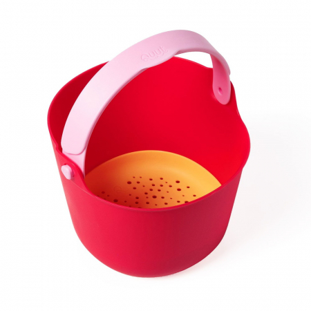 Apa si Nisip - Bucki, galetusa cu sita, rosu cherry, Quut Toys