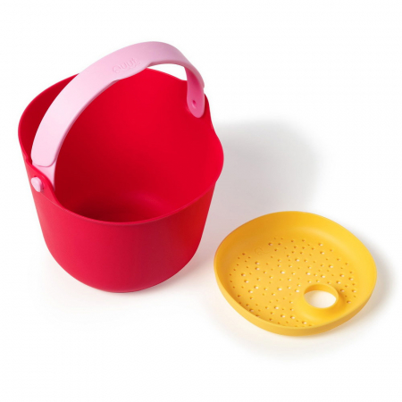 Bucki, galetusa cu sita, rosu cherry, Quut Toys [3]