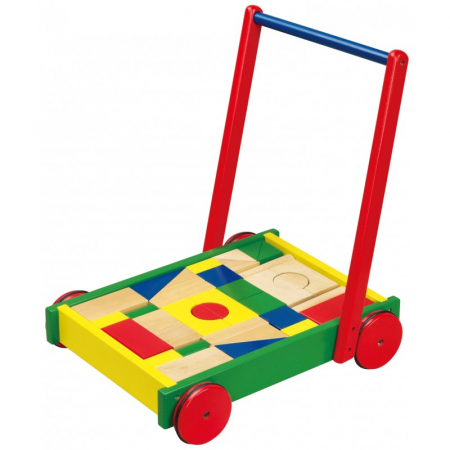 Centre de activitati - Cadru pentru mers multifunctional Viga cu cuburi