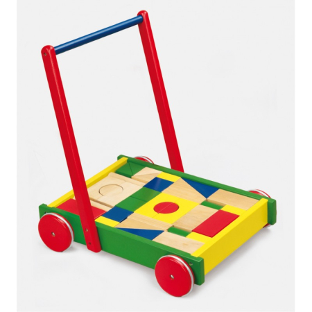 Centre de activitati - Cadru pentru mers multifunctional Viga cu cuburi