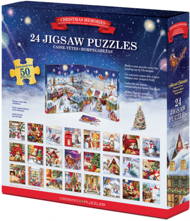 Calendar de Advent Amintiri de Craciun, 24 puzzle-uri, 50 piese [1]