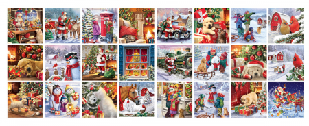 Calendar de Advent Craciun Fericit, 24 puzzle-uri, 50 piese [2]