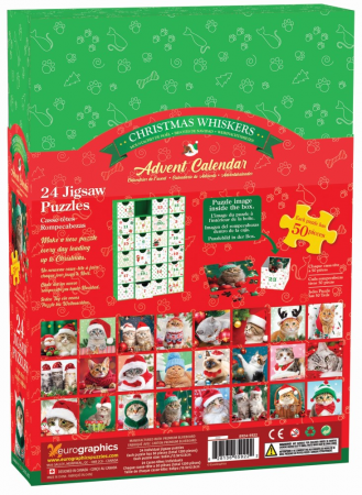 Calendar de Advent Pisici, 24 puzzle-uri, 50 piese [1]