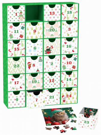 Calendar de Advent Pisici, 24 puzzle-uri, 50 piese [2]