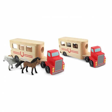 Camion Transportor de Cai cu Remorca Melissa and Doug [2]