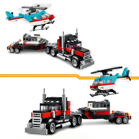 Camioneta cu platforma si elicopter [7]
