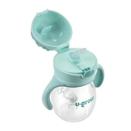 Cana cu pai si manere, tritan 330 ml,  U-Grow [1]