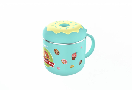 Accesorii hranire - Cana termos cu capac, blue, 300 ml ,U-Grow