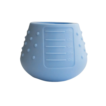 Mama si copilul - Canita din silicon - Fleur de Jardin (albastru)