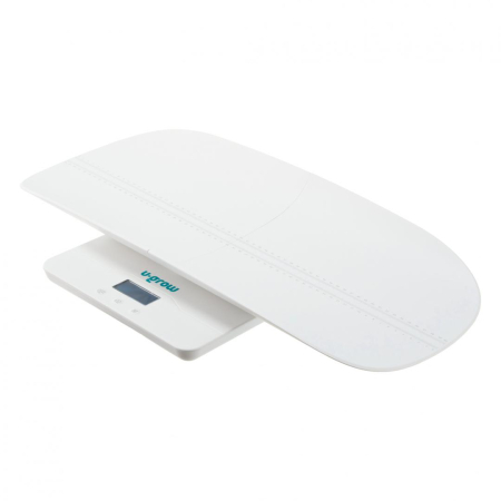 Cantar digital corporal 2in1 pentru bebe si mama, U-Grow, Display LED, blueetoth, Auto off, Functie Tara, 100kg, Alb [1]