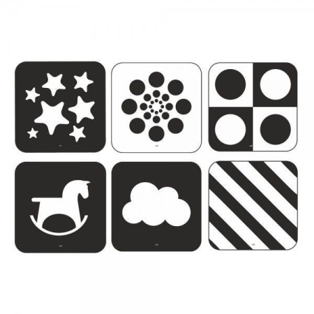 Carduri pentru stimulare vizuala alb - negru (0 - 6 luni) [1]