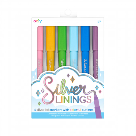 Carioci - Carioci cu contur argintiu - Silver Linings - Set de 6