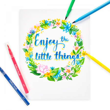 Carioci cu pensula Brilliant Brush, set de 12 [3]