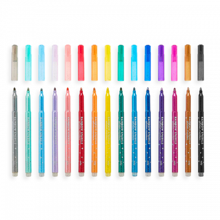 Carioci cu sclipici Rainbow Sparkle, set de 15 culori [1]