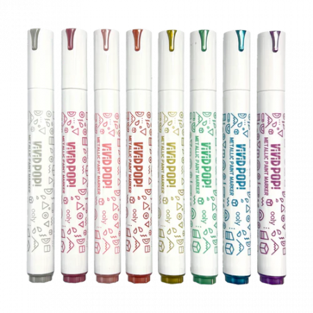 Carioci cu vopsea Vivid Pop! - set de 8, metalic [3]