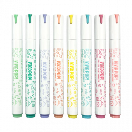 Carioci cu vopsea Vivid Pop! - set de 8, pastel [1]