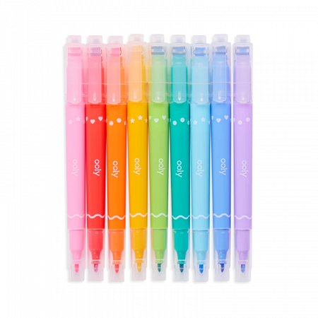 Carioci duble cu stampile Confetti Stamp - set de 9 [4]