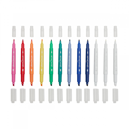 Carioci duble cu stampile Stamp-A-Doodle - set de 9 culori si 3 care schimba culoarea [1]