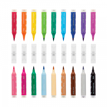 Carioci lavabile duble cu stampile Stampables- Set de 18 [5]