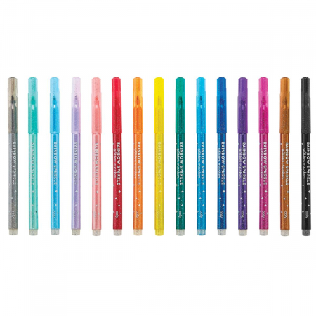 Carioci cu sclipici Rainbow Sparkle, set de 15 culori [7]