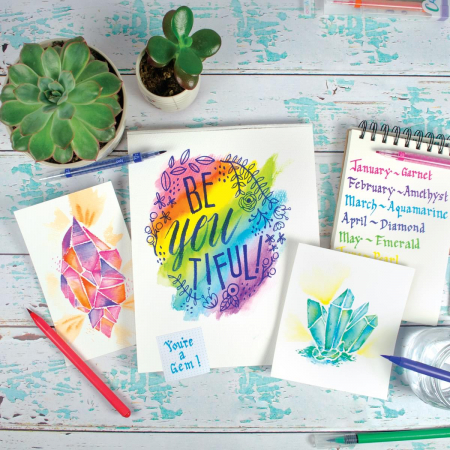 Carioci acuarele cu pensula, Chroma Blends, set de 18 [1]