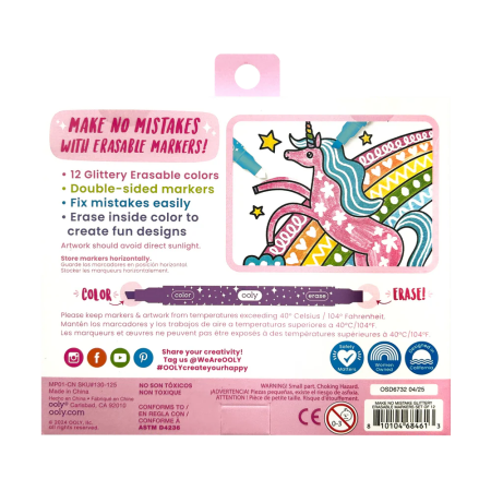 Carioci stralucitoare care se sterg - Make no mistake! - Set de 12 [9]