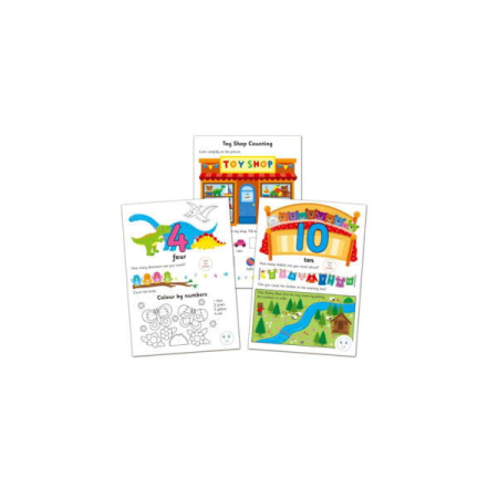 Carte cu activitati si abtibilduri - Invatam sa numaram [1]