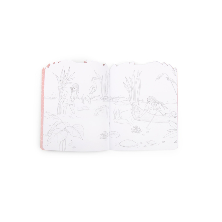 Carte de colorat cu abtibilduri Les Rosalies, Moulin Roty [1]