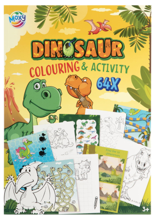 Noutati - Carte de colorat cu activitati - Dinozaur