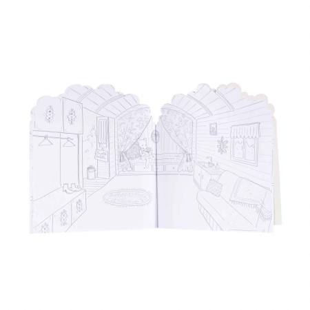 Carte de colorat cu stickere Marea familie, Moulin Roty [4]