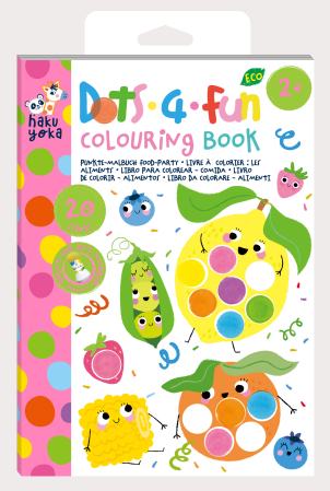 Cadouri copii Paste - Carte de colorat Dots4Fun - Alimente