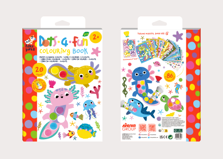 Carte de colorat Dots4Fun - Axolotl [5]