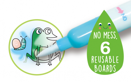 Carte de pictat cu apa, stickere si jocuri, portabila - 4 anotimpuri [3]