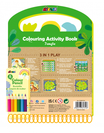 Carte portabila cu activitati de colorat - Jungla [5]