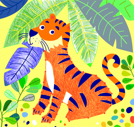 Carte portabila cu activitati de colorat - Jungla [4]