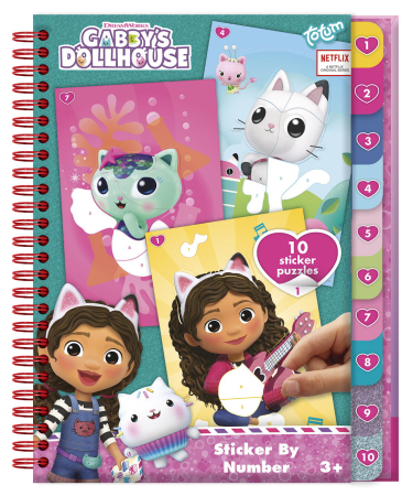 Noutati - Carticica cu activitati si abtibilduri - Gabby's Dollhouse