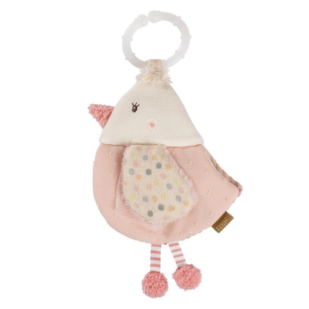 Carti Bebe - Carticica din plus pentru bebelusi - Pasare pastel