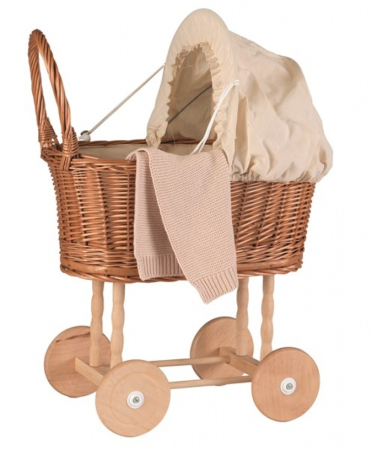 Noutati - Carucior din nuiele pentru papusi, Egmont Toys