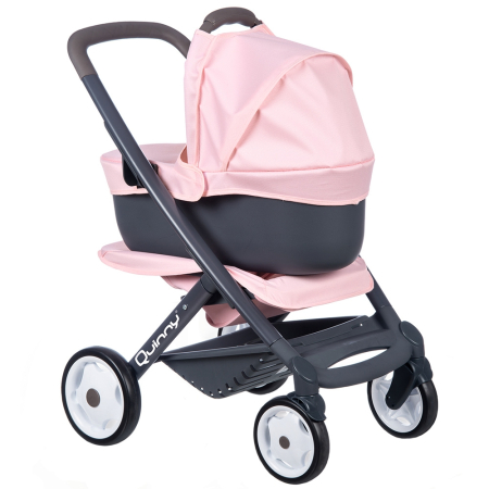 Carucior pentru papusi Smoby Quinny Combi 3 in 1 pink [0]