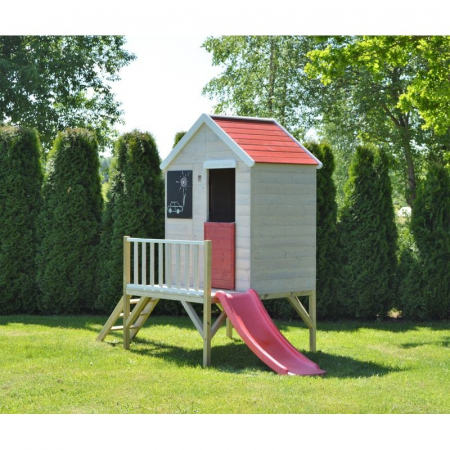 Casuta de gradina Summer Garden House cu platforma si tobogan (M3) [1]